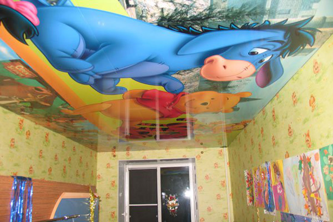 Натяжной потолок в детскую комнату